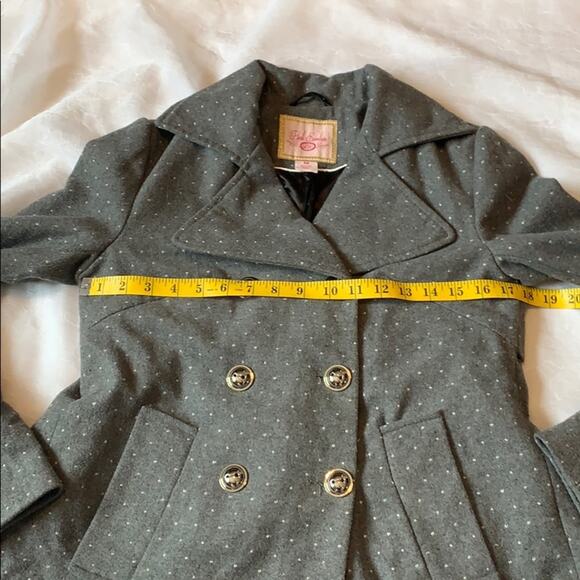 Pink Envelope Lolita grey polka dot peacoat, med - Picture 3 of 8